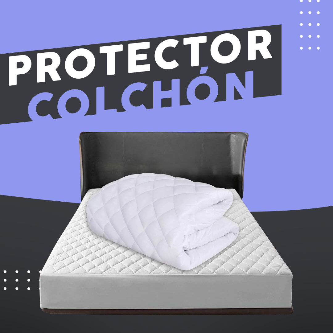 Protector Colchon Antifluido Acolchado.